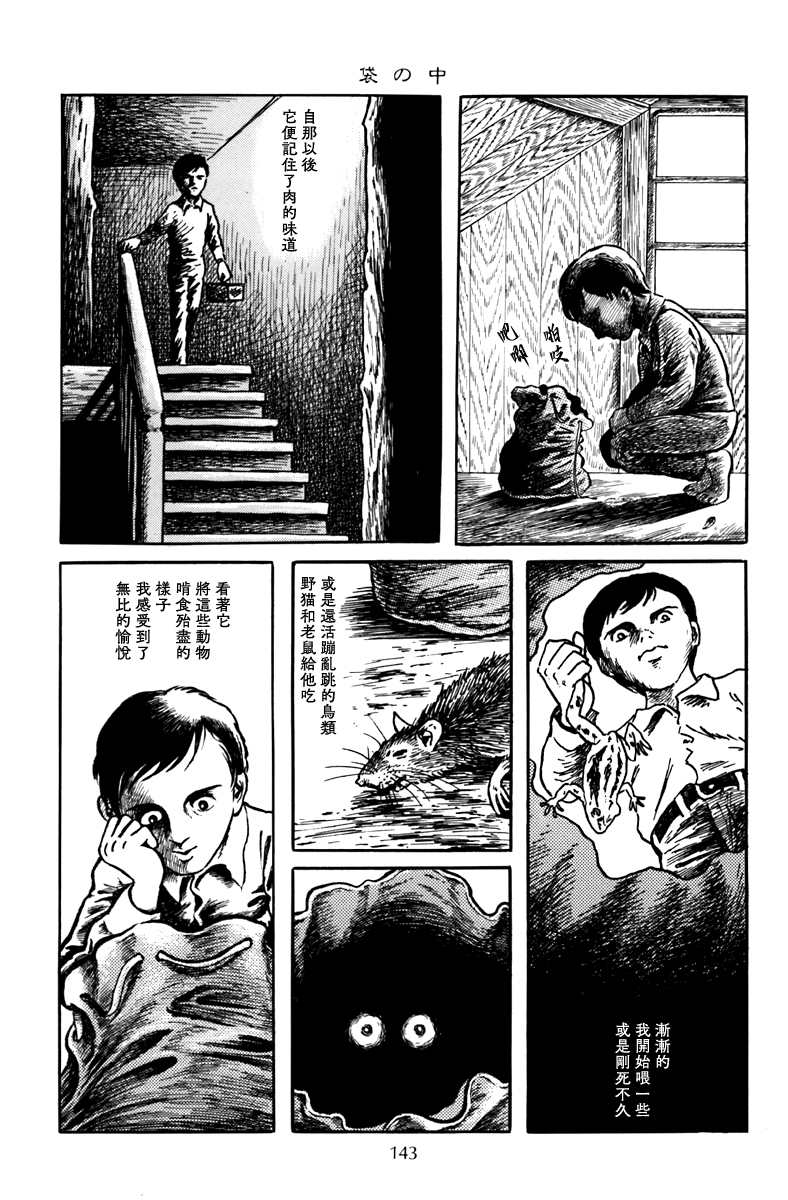 诸星大二郎阿朽漫画,袋中黑影1图