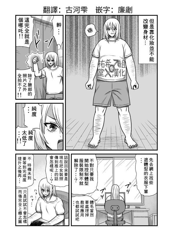 丑男对女装有兴趣的结果漫画,第1话4图