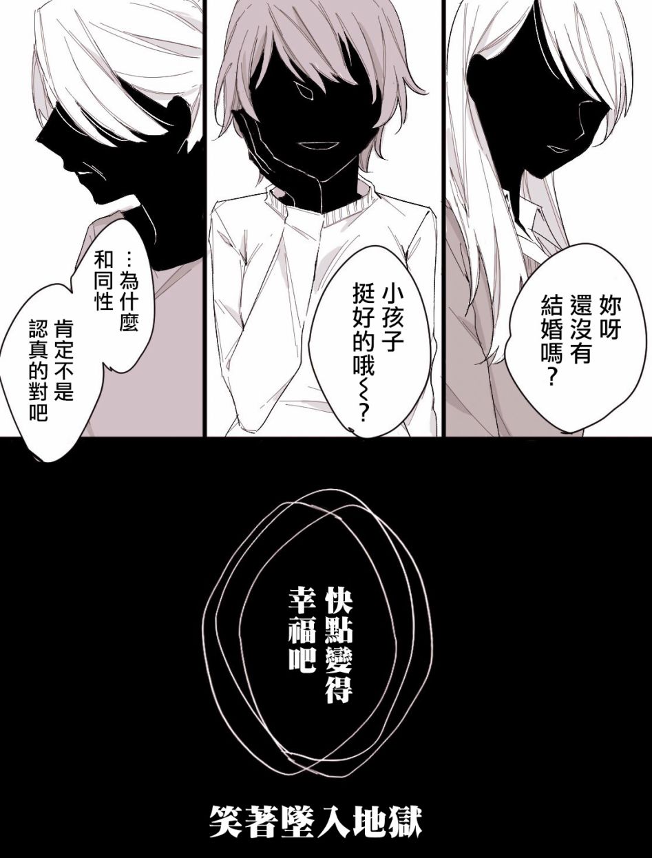 吉野老师推特短篇合集漫画,笑著坠入地狱1图