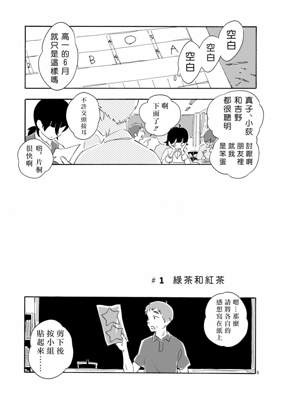 Blank Space漫画,第1话绿茶和红茶1图