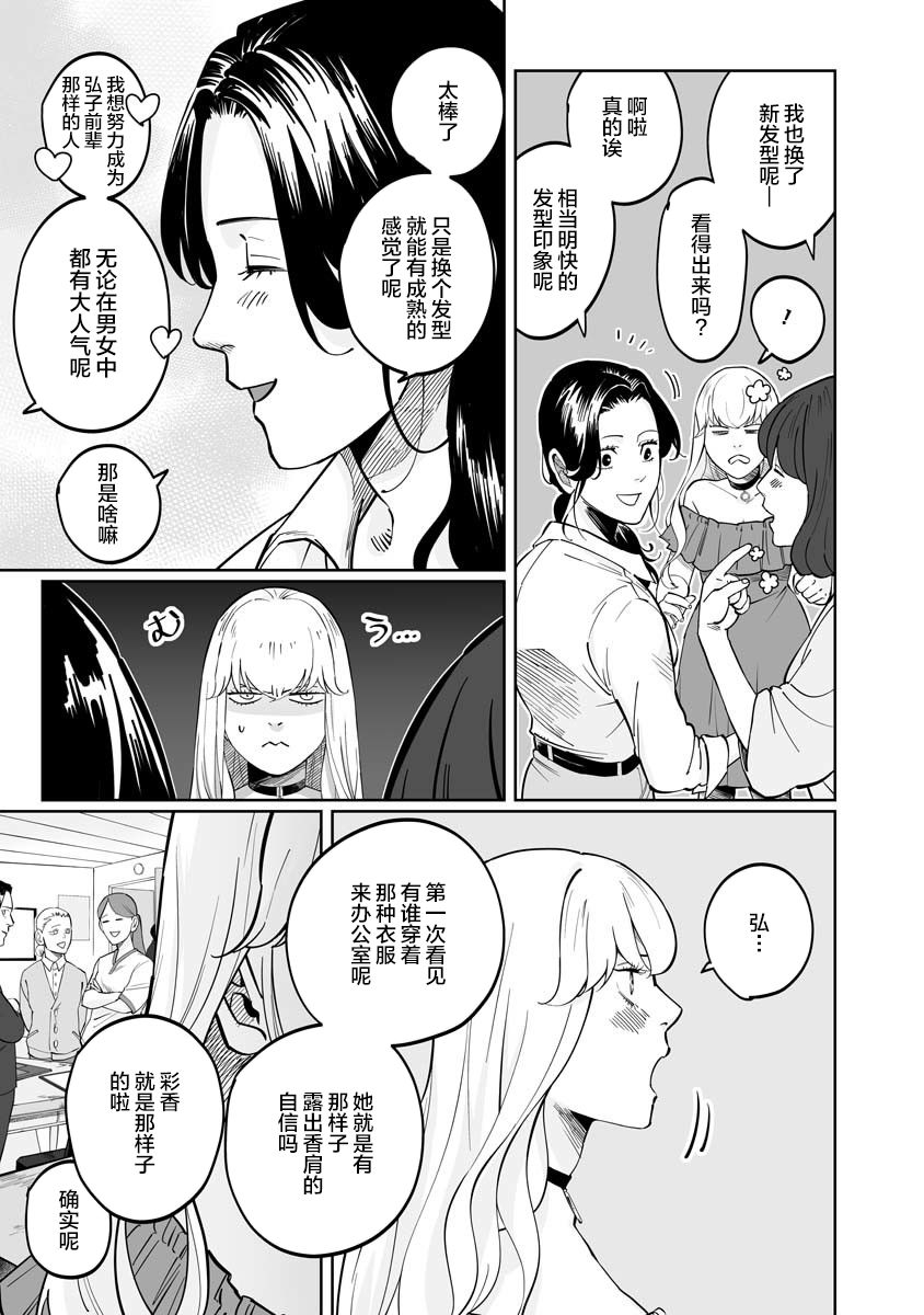 彩香酱想诱惑弘子前辈漫画,第1话1图