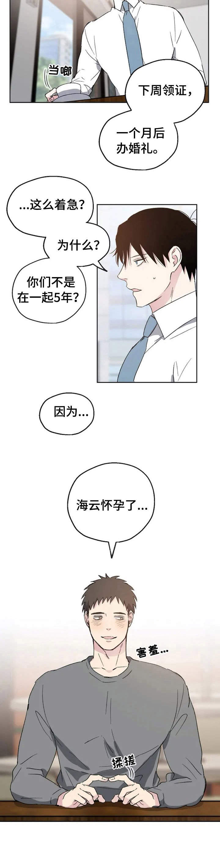 爱情赌注的简短句子漫画,第1章：婚礼预告4图