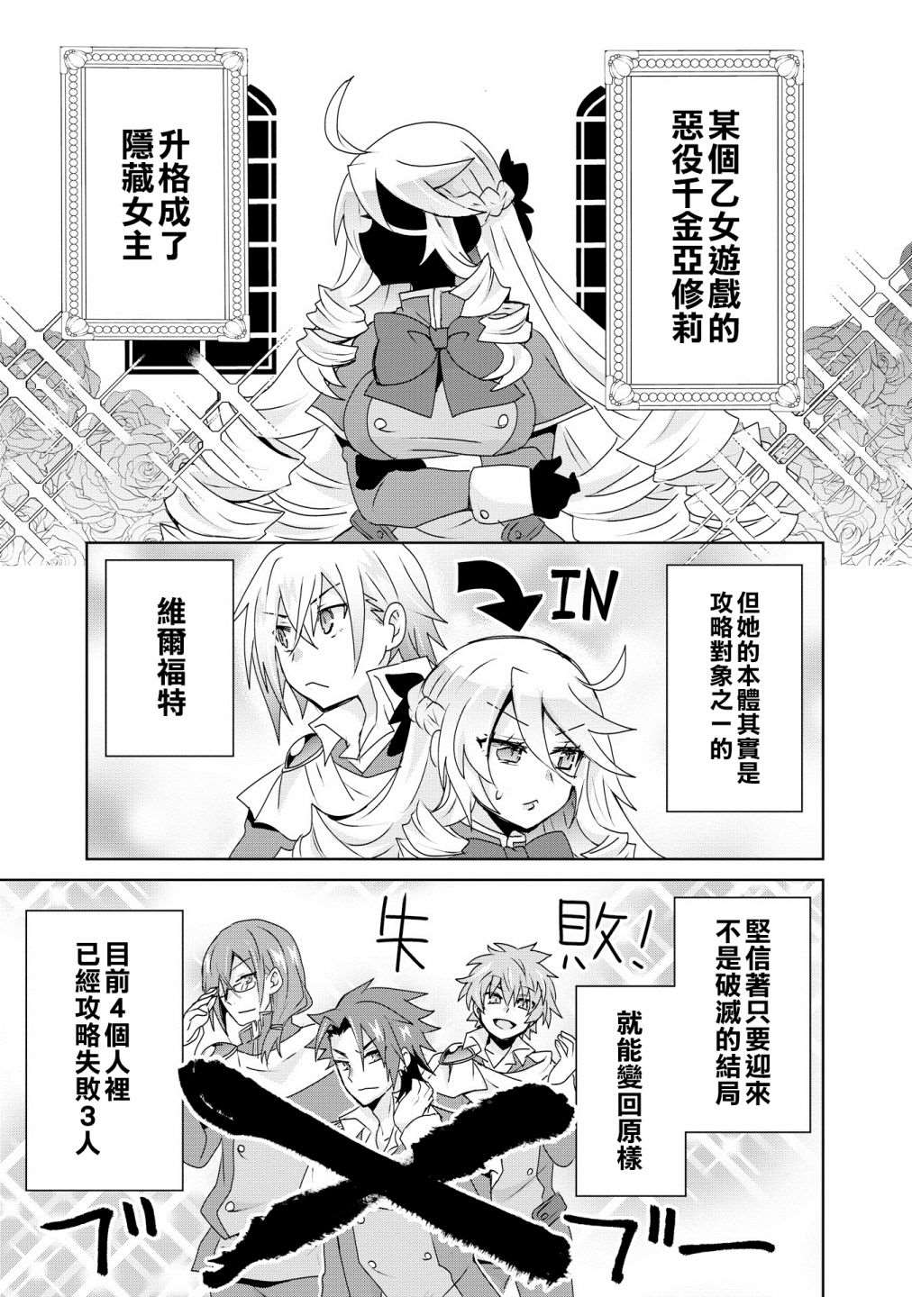 作为攻略对象的我变成了恶役千金！？漫画,第5话1图