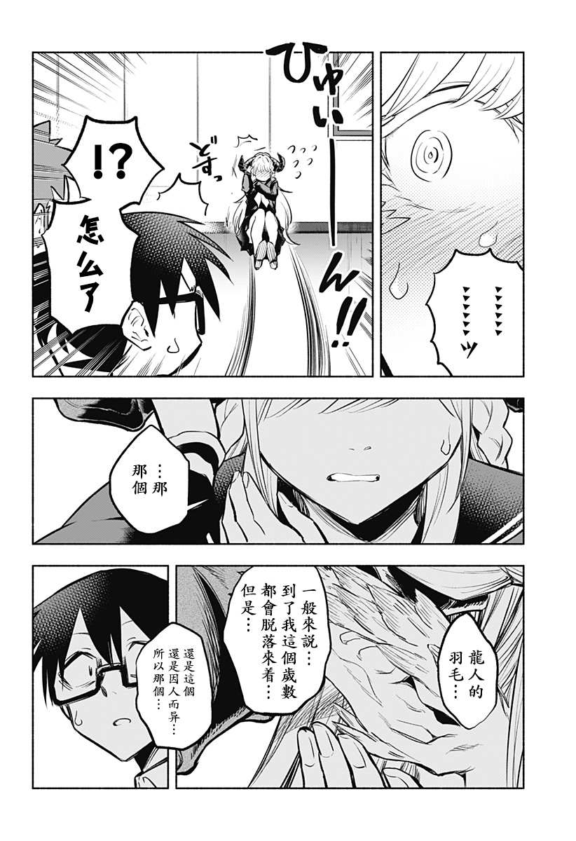 比我还要显眼的龙学生漫画,第4话3图