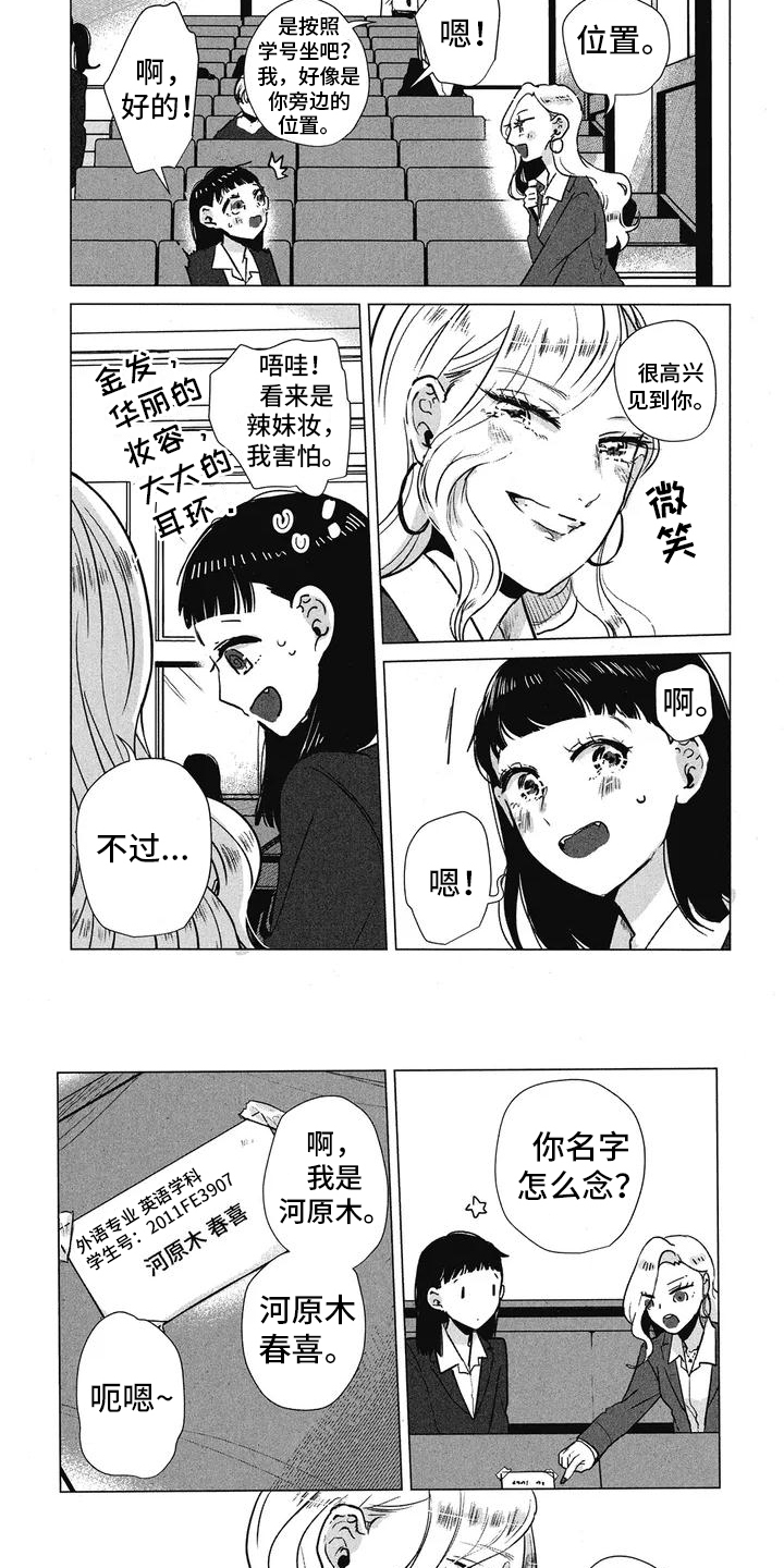 樱花盛开的夜晚漫画,第2话1图