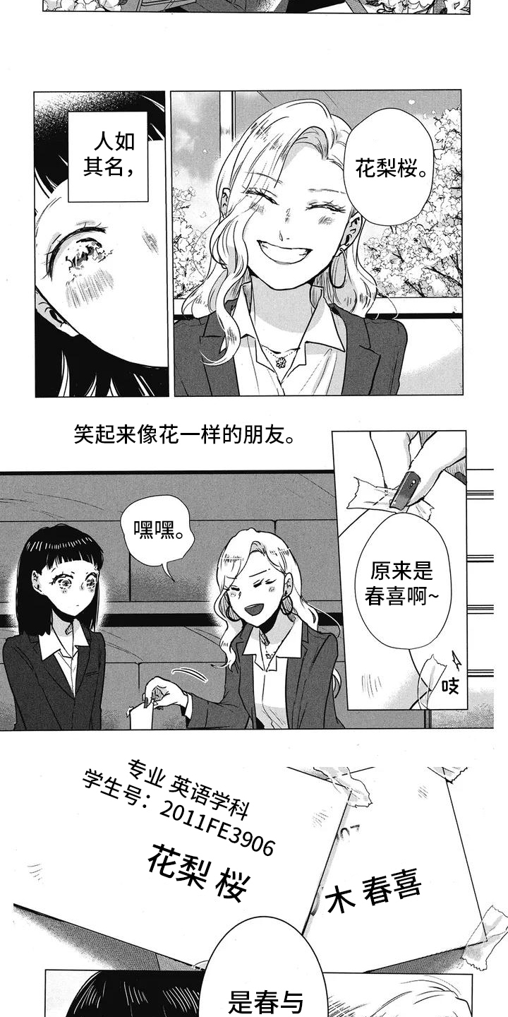 樱花盛开的夜晚漫画,第2话3图