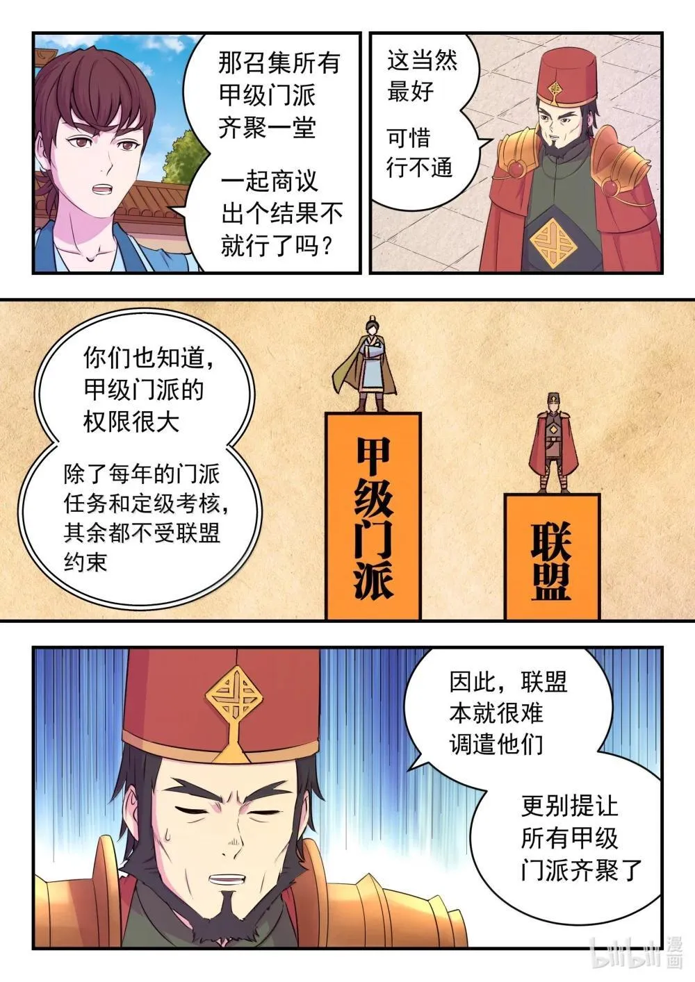 鲲吞天下动漫版漫画,254 拜访洪门1图