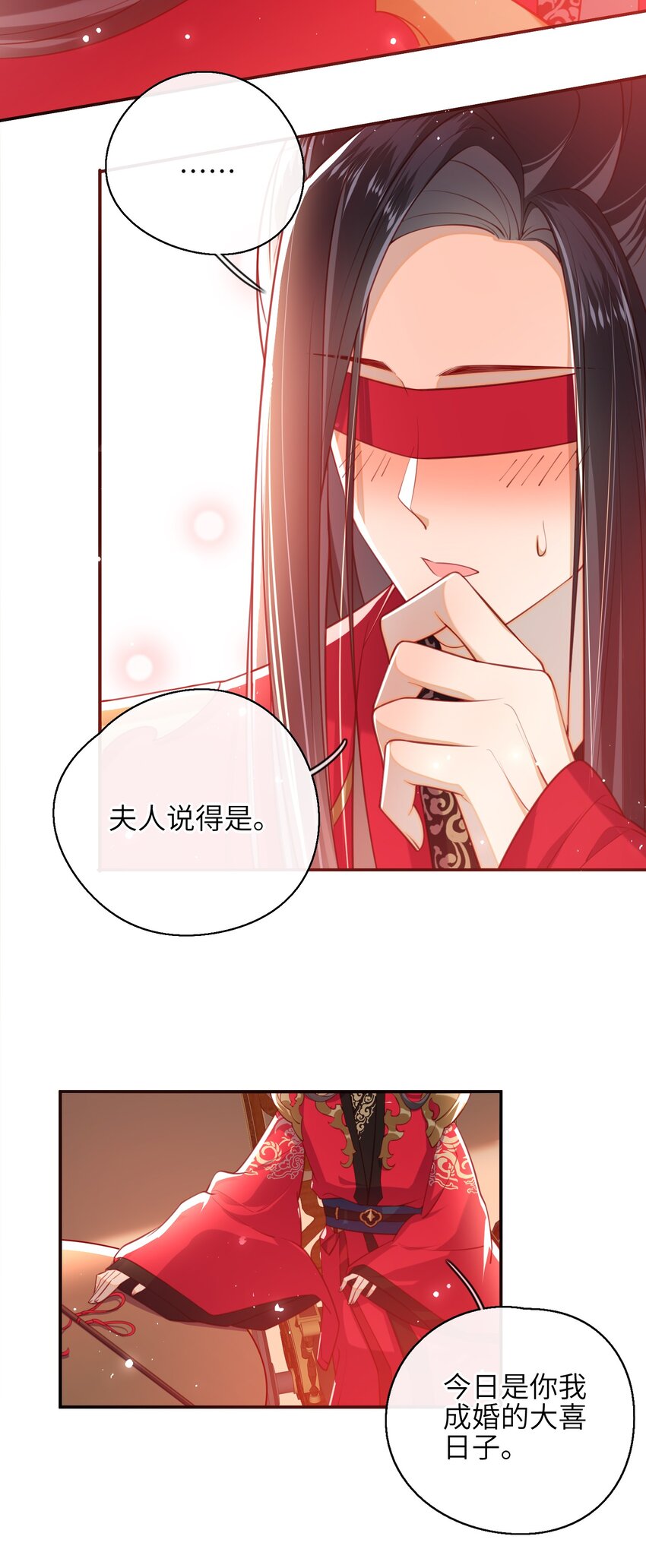 大佬要嫁盲夫君下拉式免费阅读漫画,009 夫人……难道不想？3图