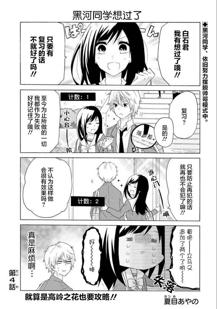 攻略高岭之花的正确方法漫画,第4话1图