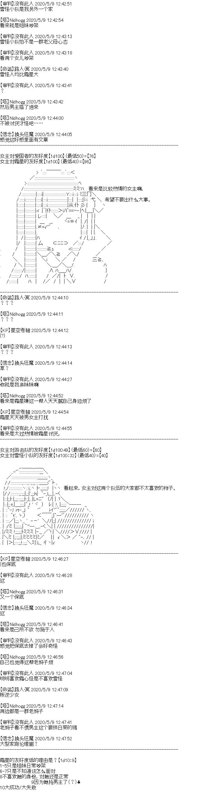 奇离古怪群的方舟自嗨团漫画,男女主设定2图