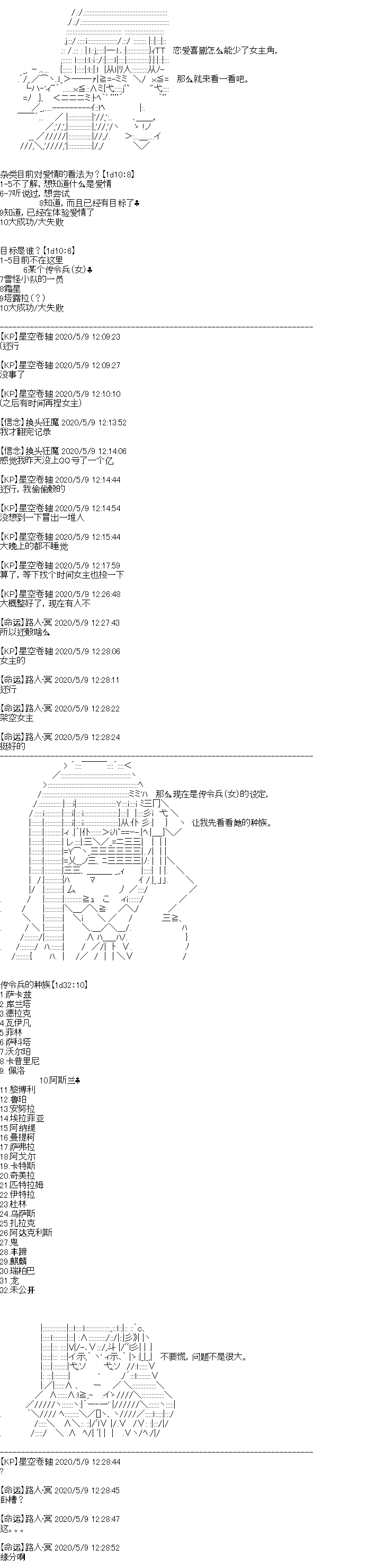 奇离古怪群的方舟自嗨团漫画,男女主设定3图