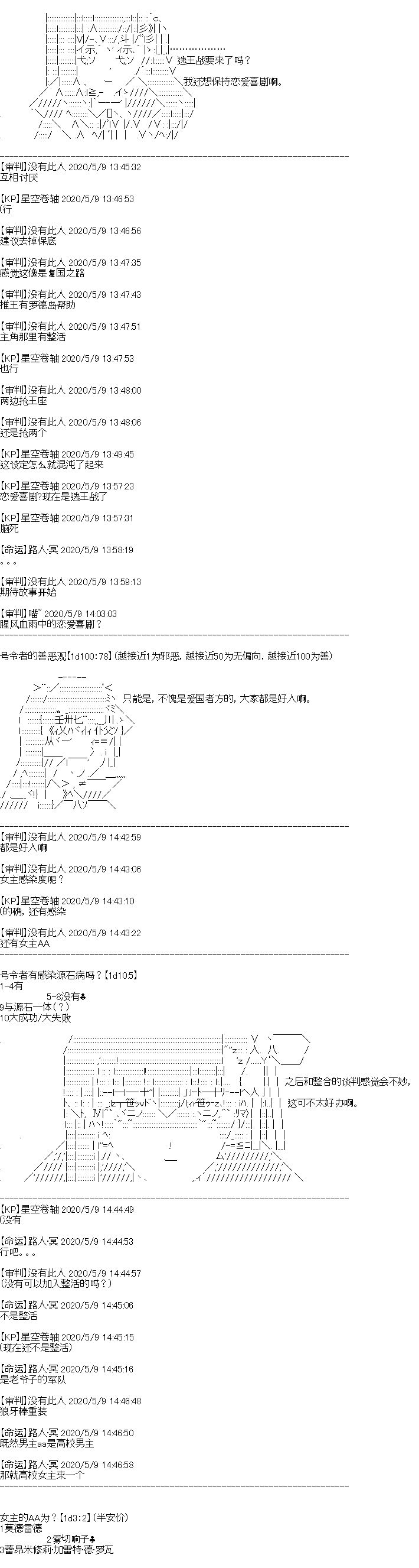 奇离古怪群的方舟自嗨团漫画,男女主设定5图