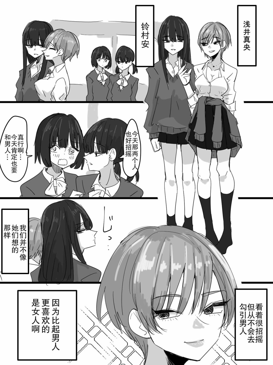 看中了对方身体的百合漫画,第1话1图