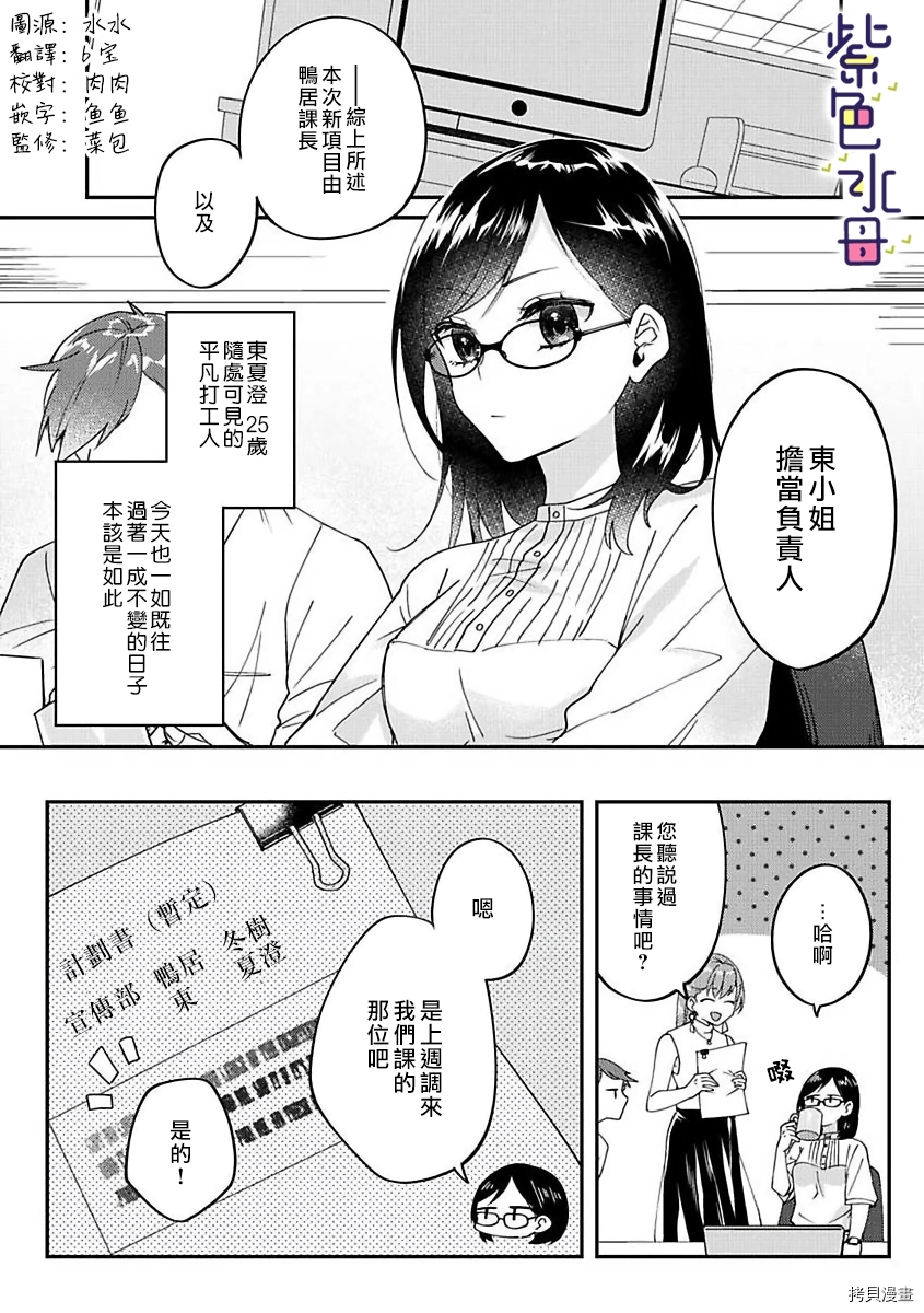 凶相课长的热爱亲吻漫画,第1话2图