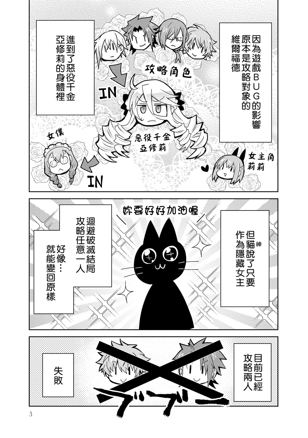 作为攻略对象的我变成了恶役千金！？漫画,第4话2图