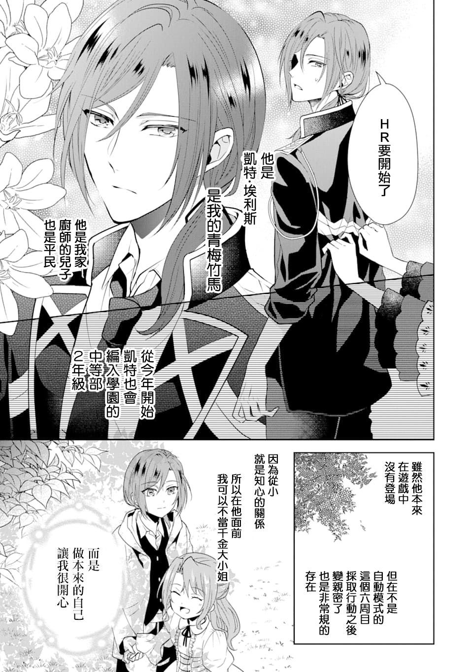 乙女游戏六周目，自动模式断开了。漫画,第1话2图