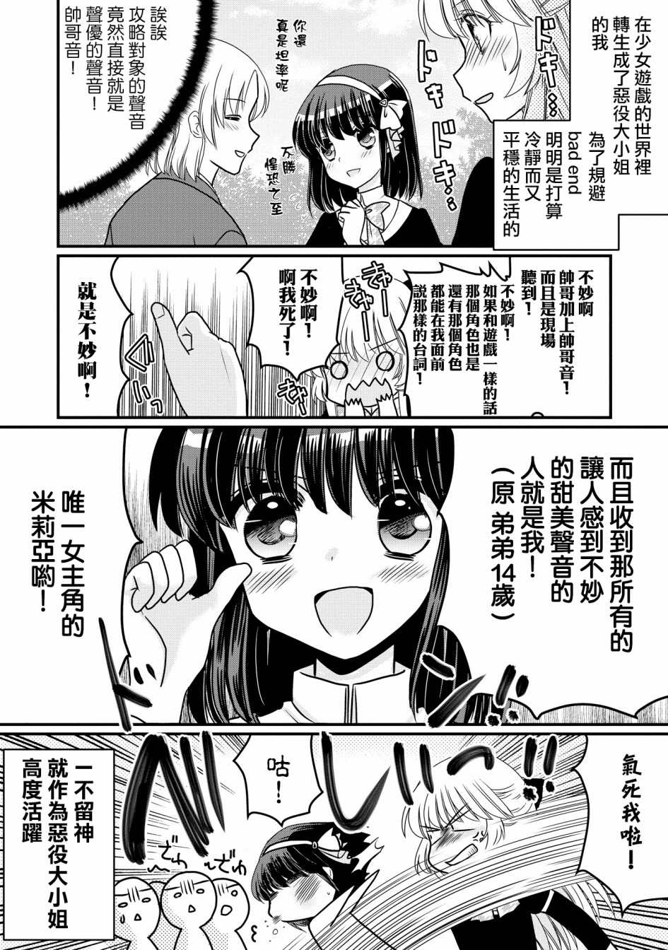 现在我成了恶役大小姐弟弟则是女主角漫画,第1话3图