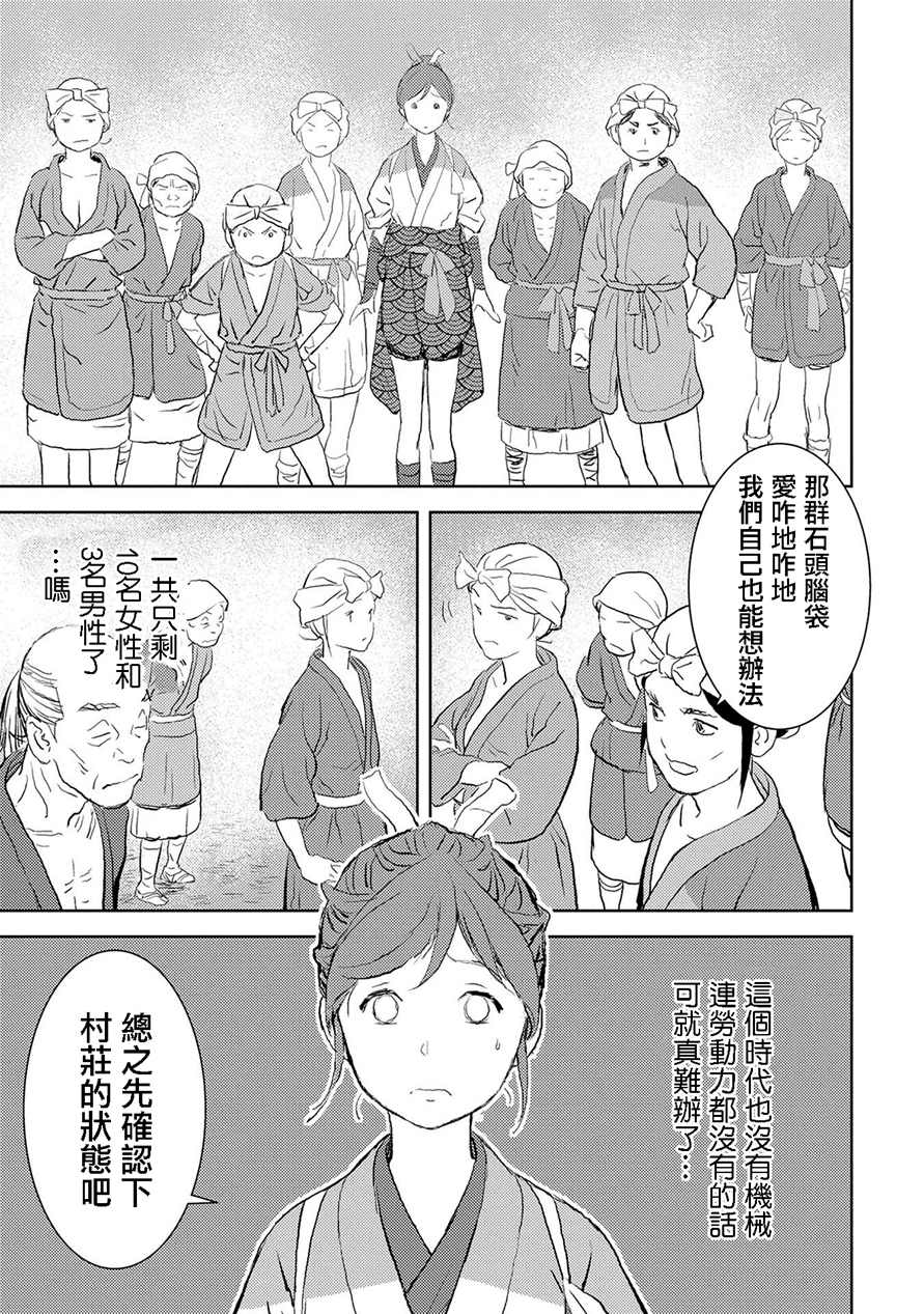 战国小町苦劳谭-农耕戏画漫画,第2话开垦4图