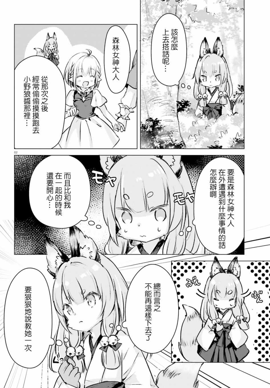 小森林里的小野狼酱漫画,第3话2图