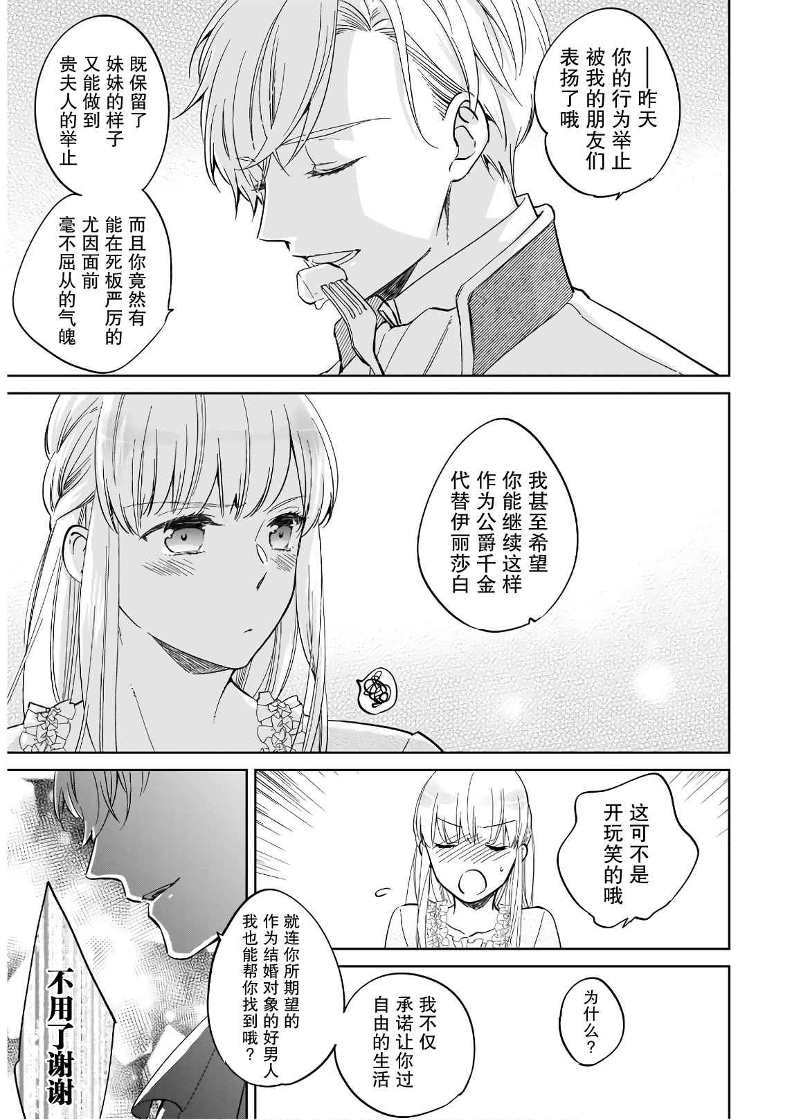 伊丽莎白大小姐华丽的替身生活漫画,第1话4图