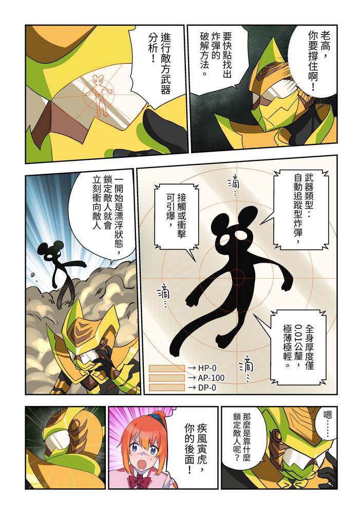 折纸战士W 漫画,第3回2图