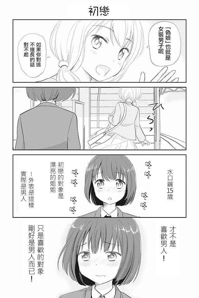 恋上伪娘的少女漫画,第1话5图