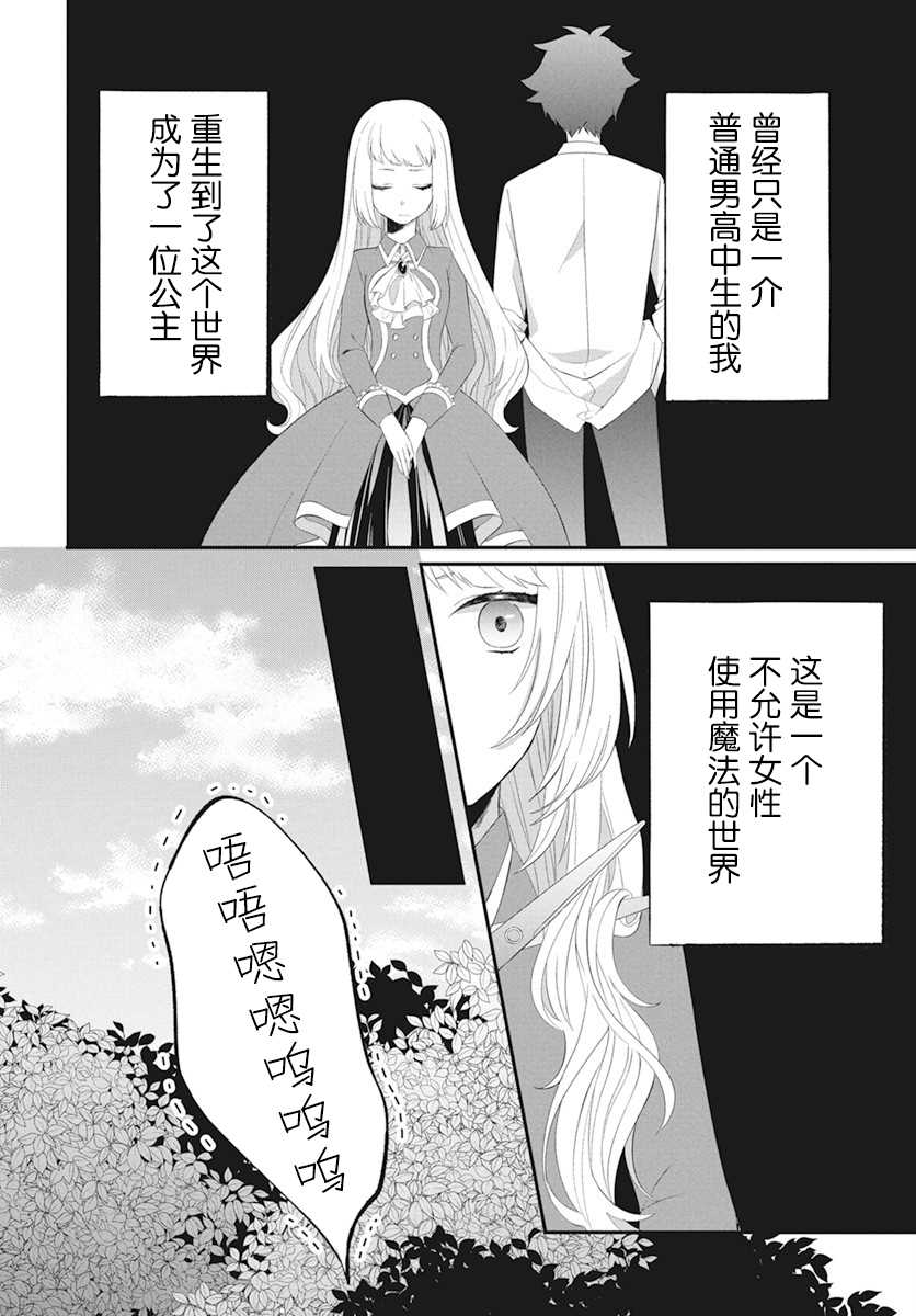 转生后成了公主所以女扮男装努力成为最强魔法使漫画,第2话2图