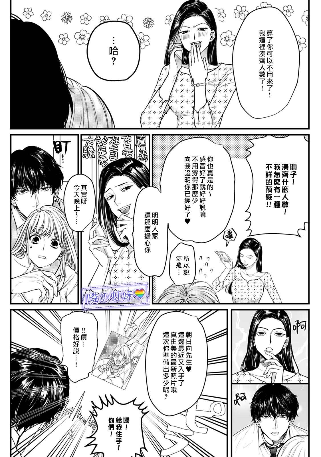 邻座的变态前辈漫画,第5话2图