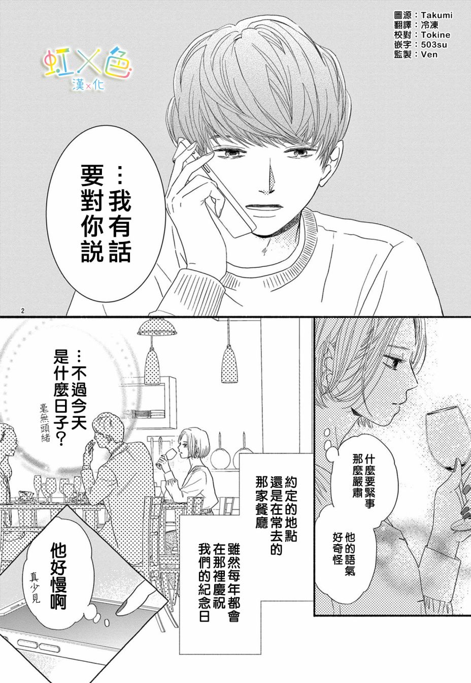 对不起·我喜欢你·我爱你漫画,短篇2图