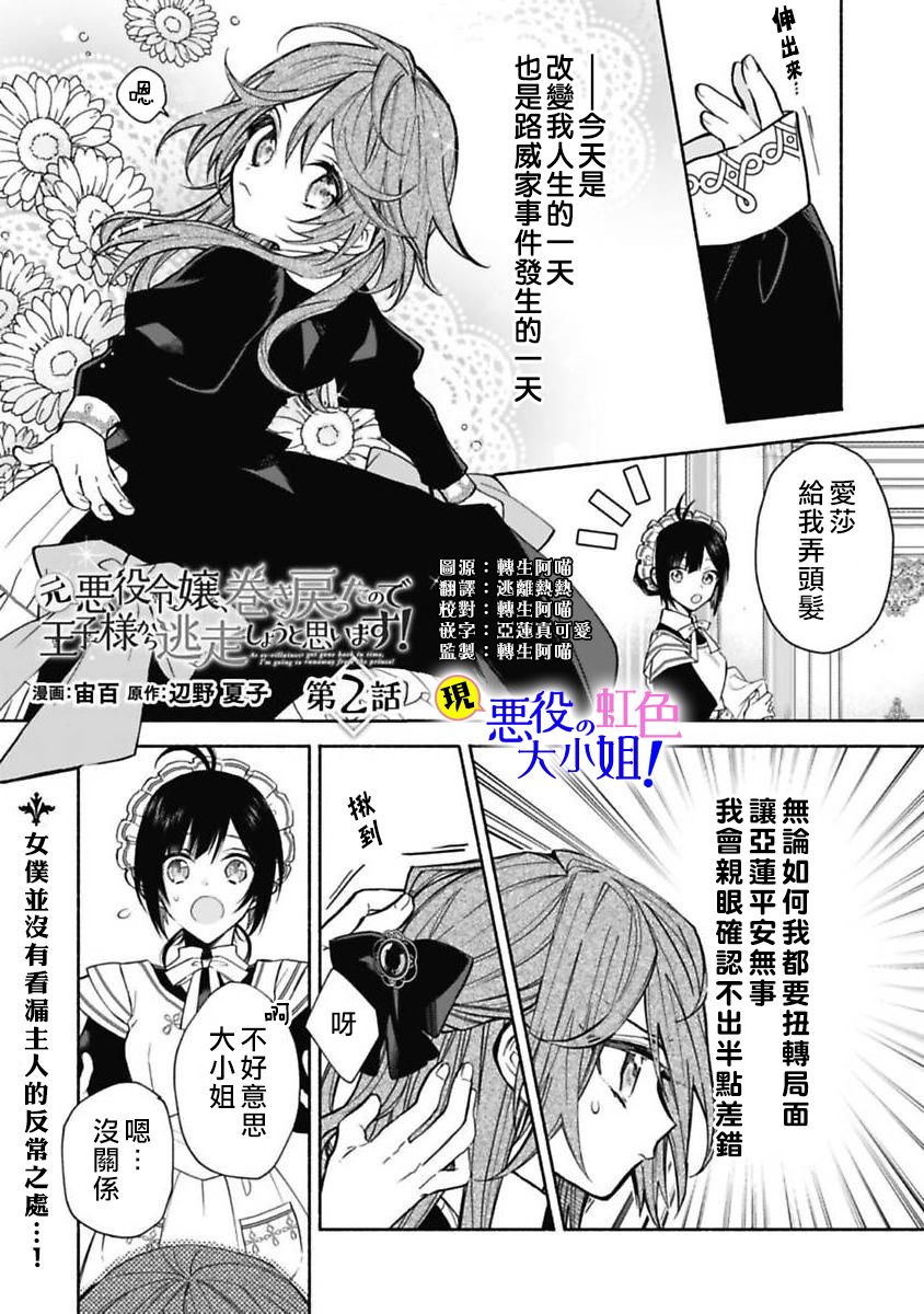 原反派千金几度轮回欲从王子大人身边逃离漫画,第2话2图