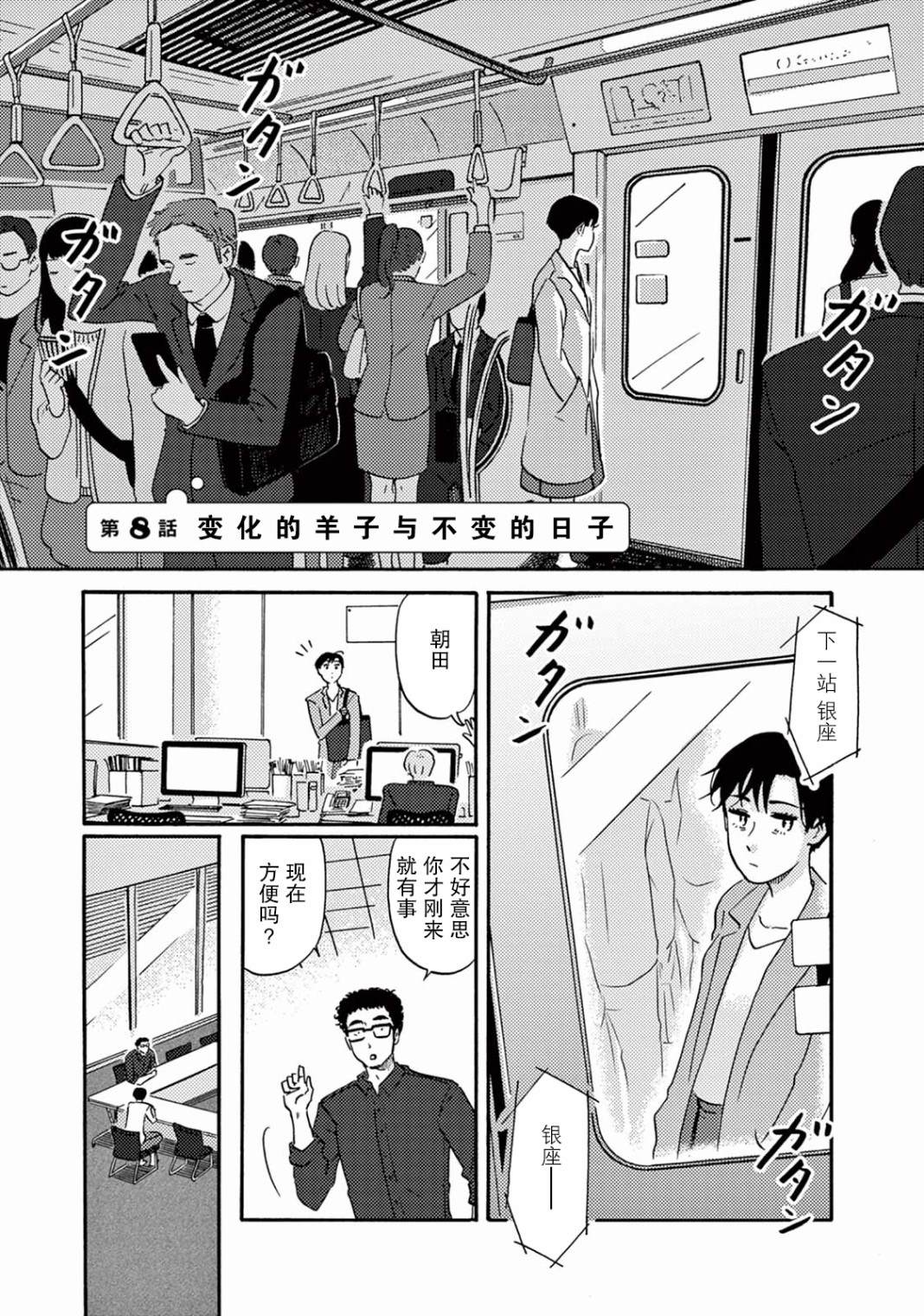 工作吧！睡魔漫画,第8话变化的羊子和不变的日子1图