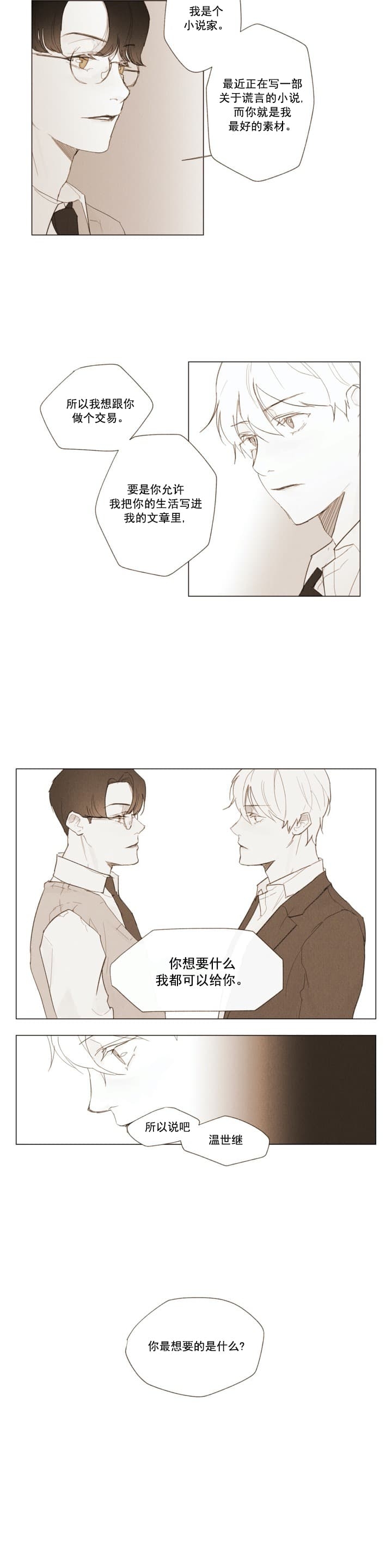 坦率的世界漫画,第4话2图