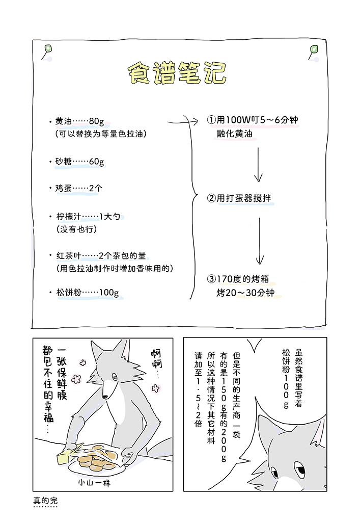 睡不著的夜晚烤蛋糕漫画,第3话3图