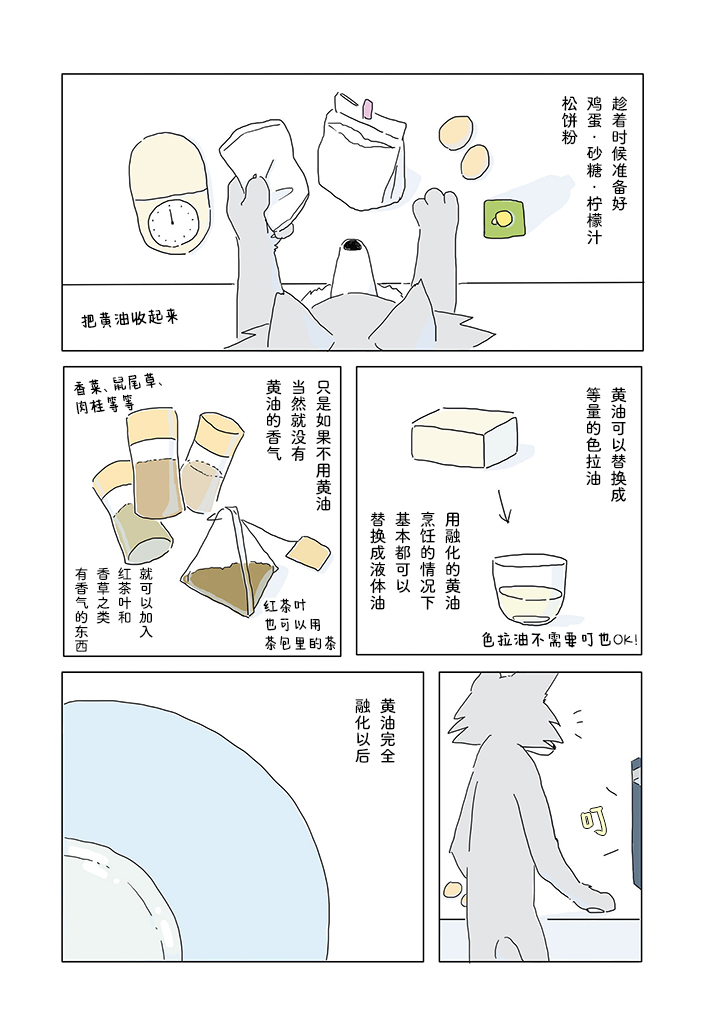 睡不著的夜晚烤蛋糕漫画,第3话4图