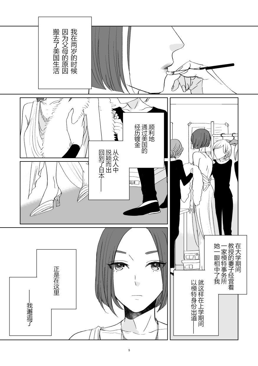 在港区同居中的颜值模特小俩口相遇时的事儿漫画,第1话1图