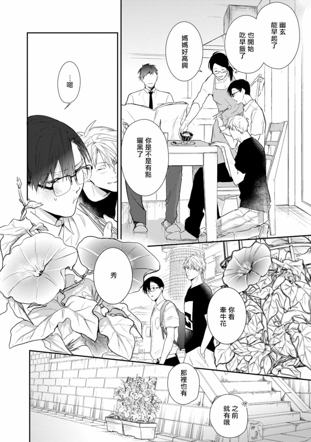 牵牛花自夜间绽放漫画,第3话4图