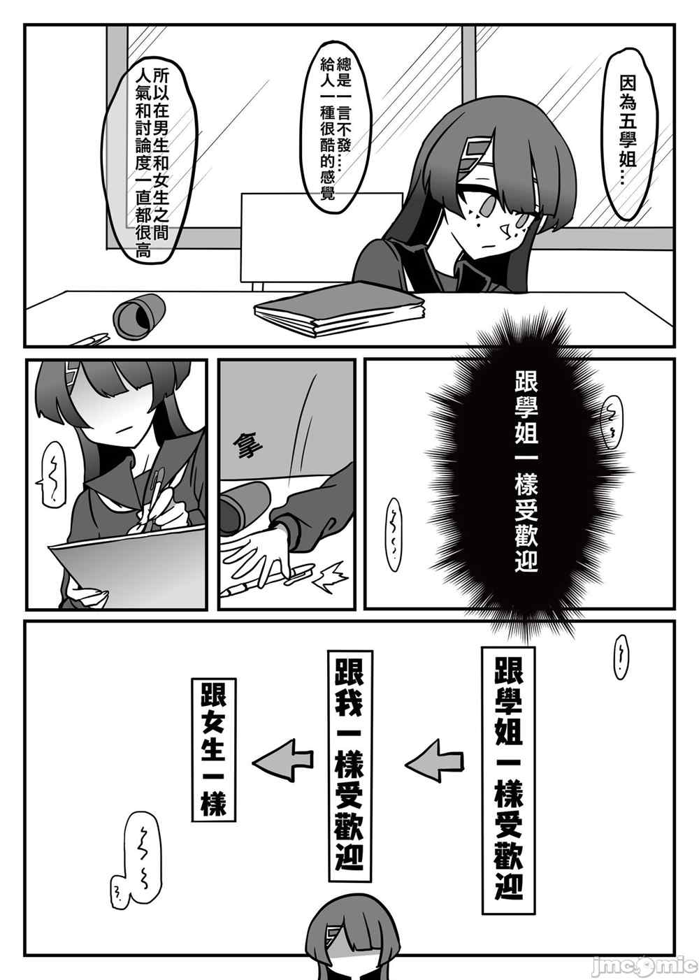 五学姐的心理咨询漫画,第1话1图