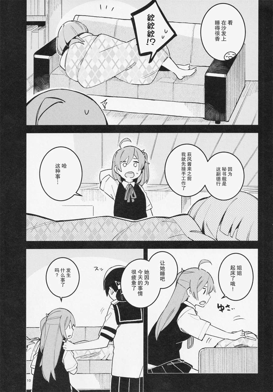 围绕「昼与夜」发生的舰娘们的短篇集漫画,第1话4图