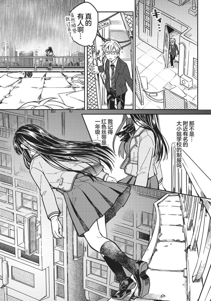 如果救下了准备跳楼的女高中生会怎样？漫画,第1话2图