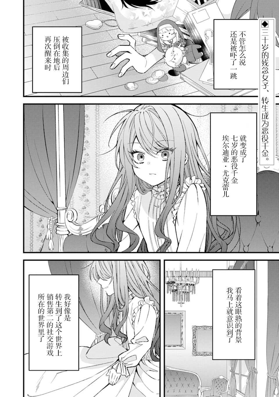 恶役千金今天也在暗中华丽的行动著漫画,第1话2图