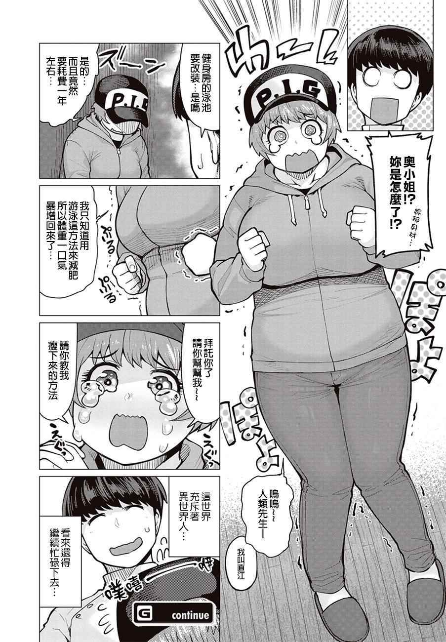 精灵小姐瘦不了。漫画,第7话3图