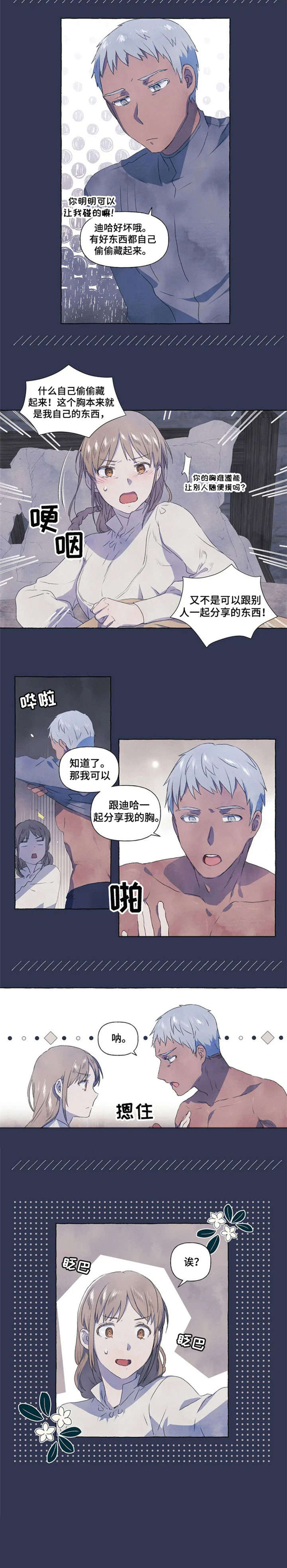 唯独忠于你漫画,第3章：开心5图