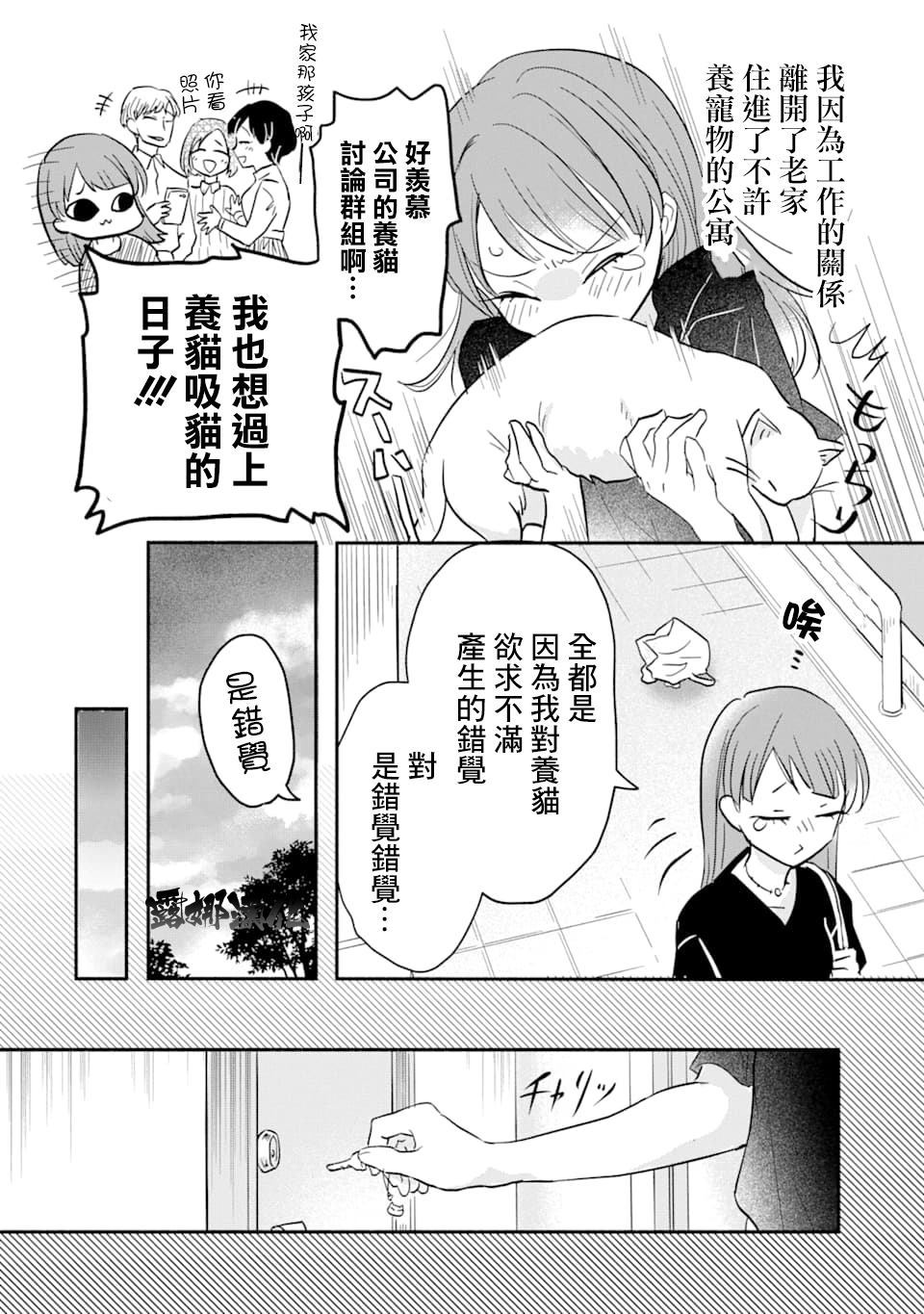 我可爱的塑料袋猫漫画,第1话2图