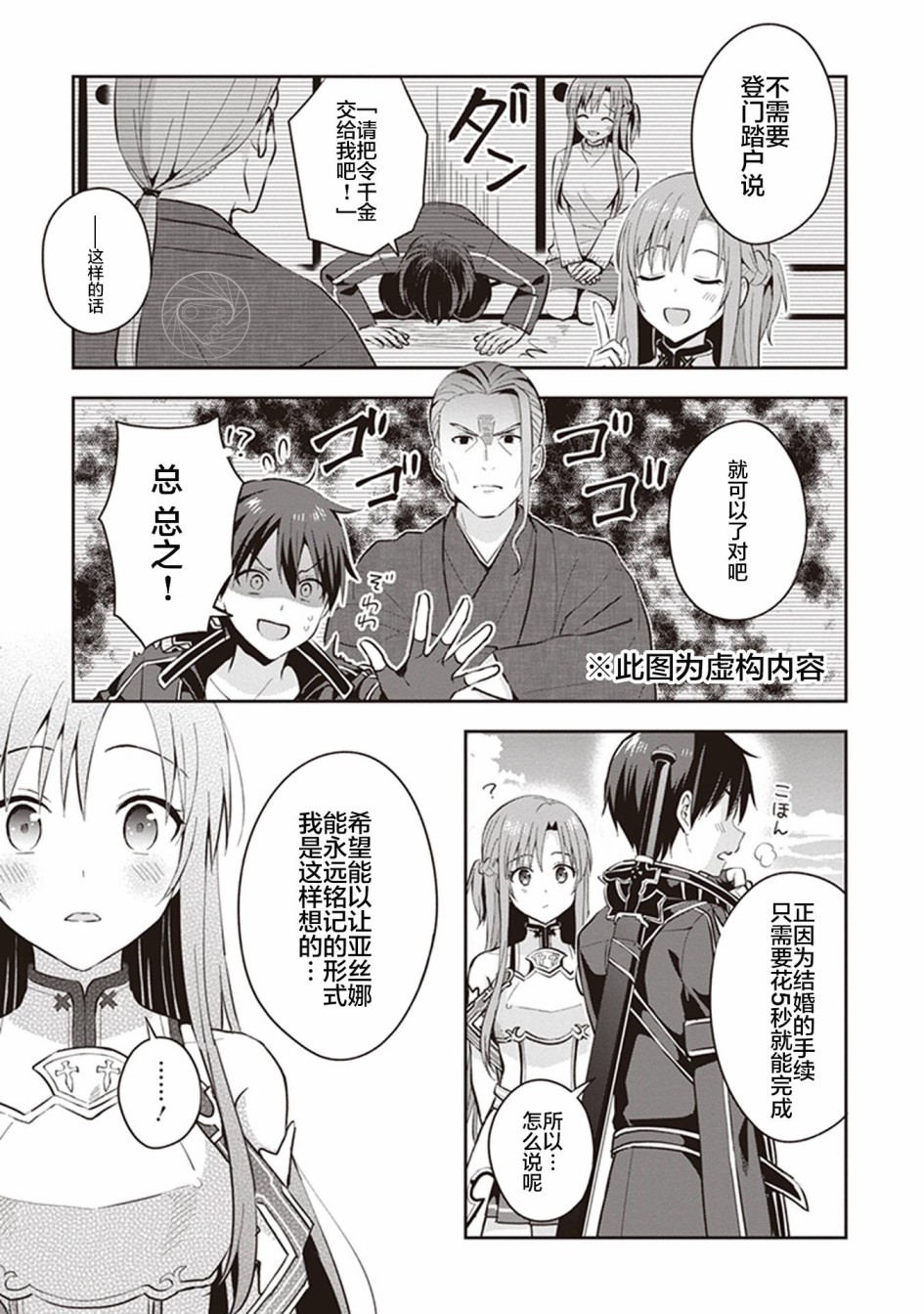 刀剑神域Kiss and Fly漫画,第1话4图