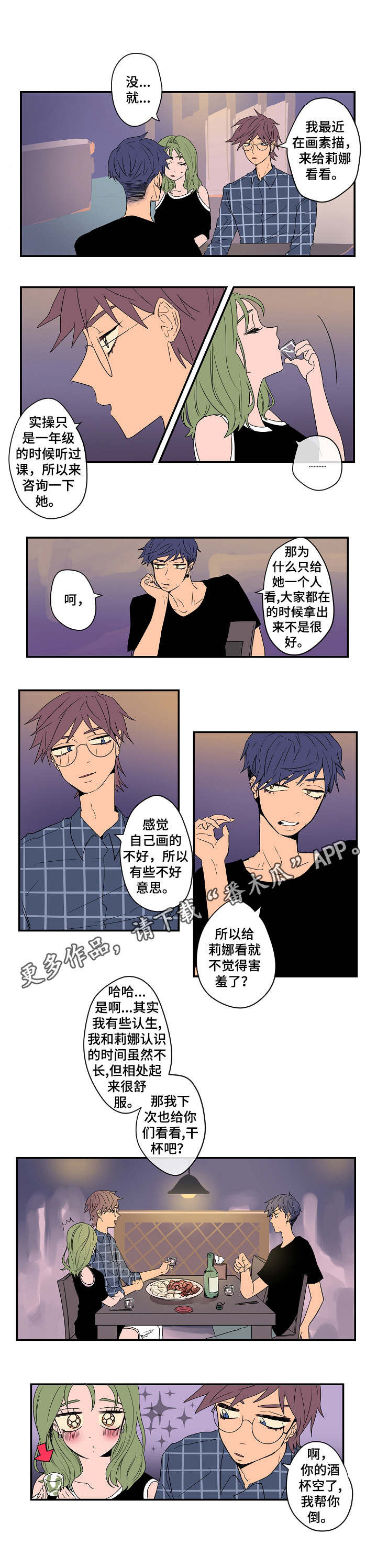 混沌的混漫画,第6章：模特3图