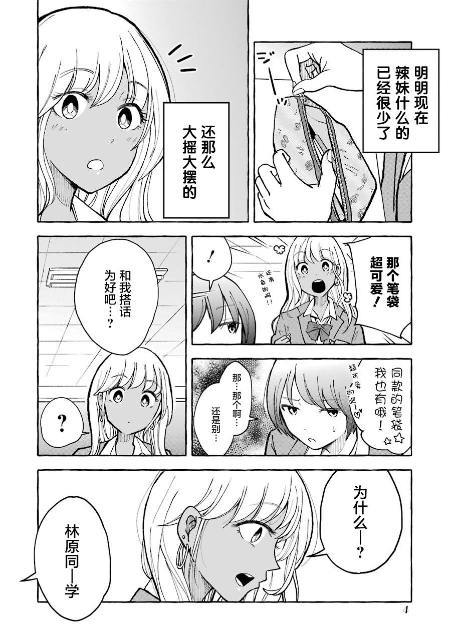 辣妹和孤独的她漫画,第1话1图