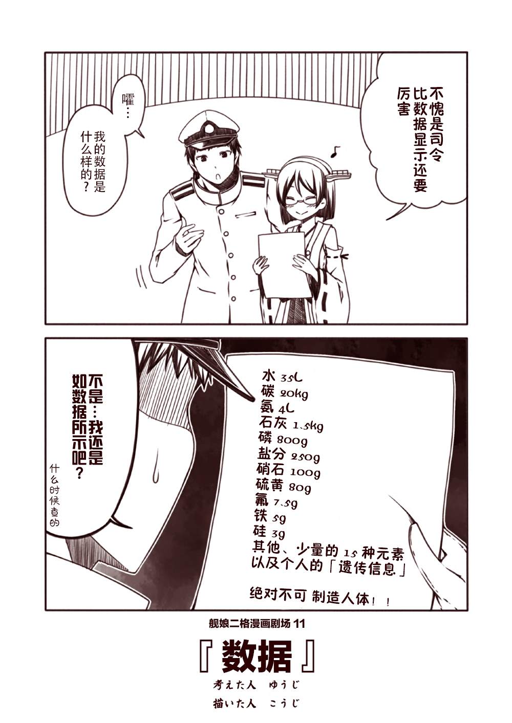 舰娘二格漫画剧场漫画,第2话1图