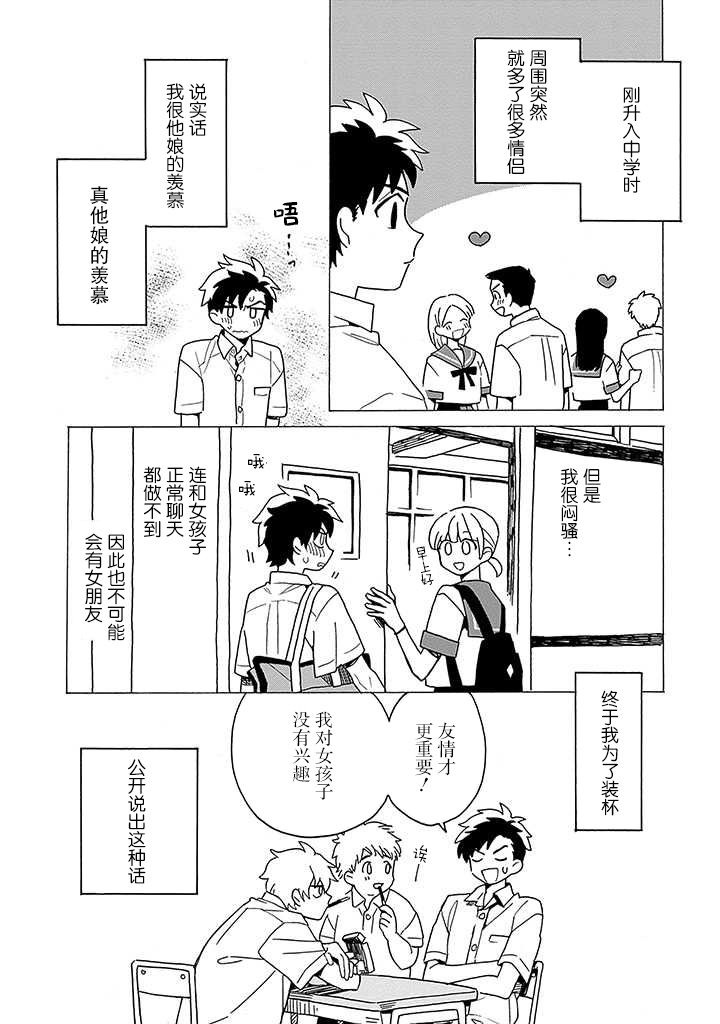 在GALGAME的世界里基友竟然对我告白！？漫画,第1话2图