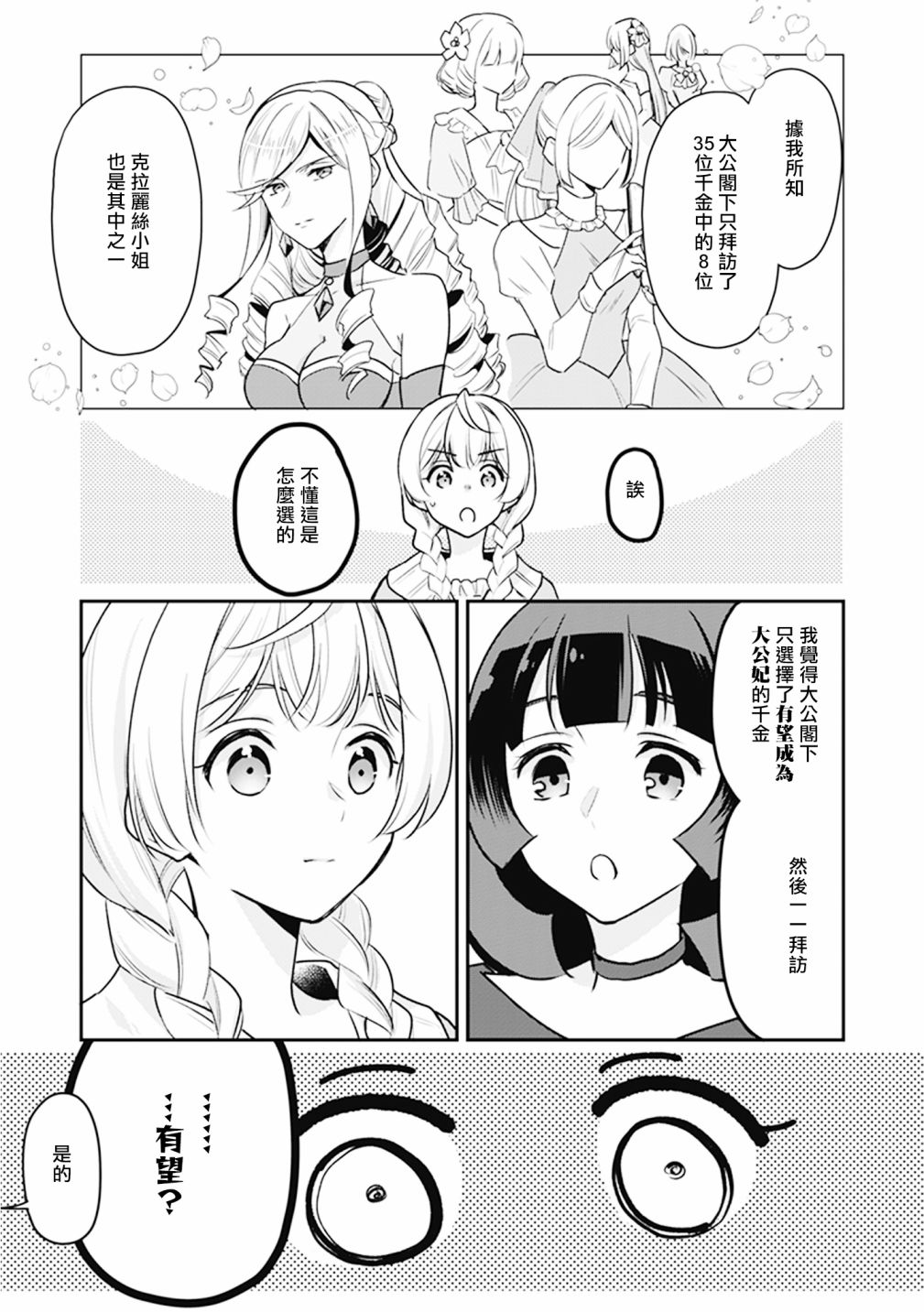 大公妃候补的贫穷千金想要脚踏实地成为女官漫画,第9话1图