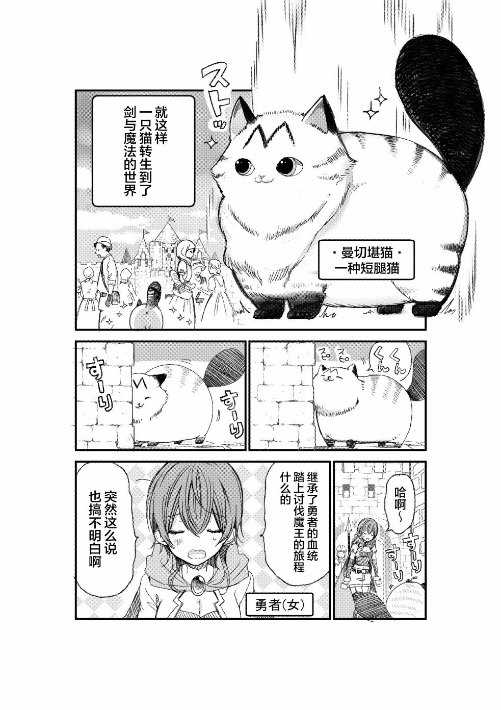 转生猫猫漫画,第1话2图